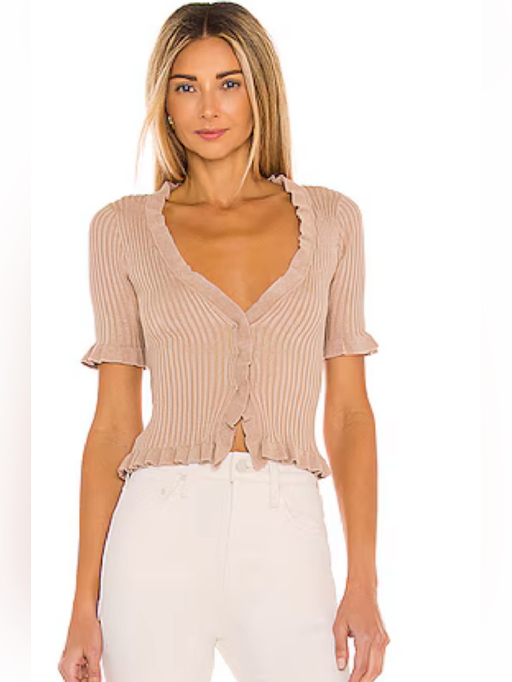 Lovers and Friends Carissa Ruffle Sweater M